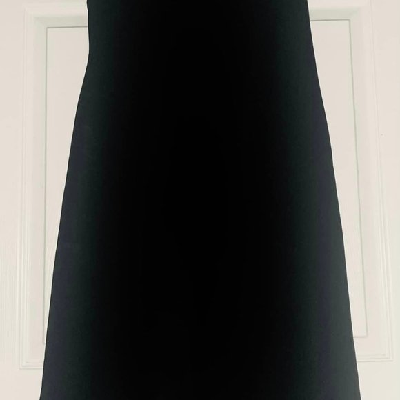 WOMEN'S size 10 -- Dress with Jacket.. PLAZA SOUTH~~ BLACK with WHITE TRIM.~~ - Picture 8 of 10